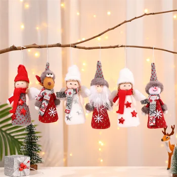 Karácsonyi Díszek Új Év Dekoráció Kreatív Szárny Angyal, Mikulás Medál karácsonyfa Ajándékokat a Gyermekek számára