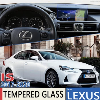 a Lexus is XE30 MK3 2017 2018 2019 2020 Autós Navigációs Film Anti-ujjlenyomat-Full Screen Protector Edzett Üveg Tartozékok