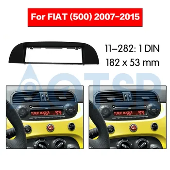 1din Rádió Fascia a FIAT (500) 2007-2015-re Sztereó Audio Panel Mount Telepítés Dash Kit Keret Adapter Rádió Sztereó DVD-ABS CD