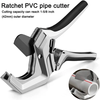 Ratchet PVC Cső Vágó Akár 42 Mm Vágási PEX PPR Csövek Akár 1/4 Hüvelyk pedig Cső Vágó Ideális Házi, vízvezeték-Szerelők