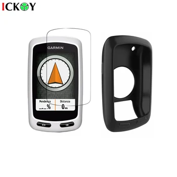 Szilikon Védeni az Esetben a Bőr + 3pcs Shield Fólia képernyővédő fólia a Kerékpáros GPS Garmin Edge Touring Plus Tartozékok