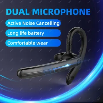 Fülhorgot Fülhallgató Vezeték nélküli Bluetooth-kompatibilis Fülhallgató Két Micphone zajszűrő Csökkentése, fülhallgató Mikrofon hangerőszabályzó