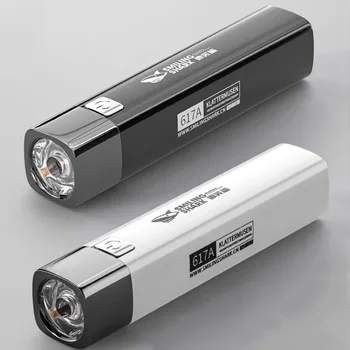 Hordozható Világító Zseblámpa ABS Erős Fény Lámpa USB Újratölthető Kerti Fáklya Lámpa Vízálló Dropshipping Kemping Új