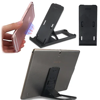 Telefon Tulajdonosa Tabletta Jogosultja Műanyag Összecsukható Asztal Jogosultja Fekete Állvány Összecsukható