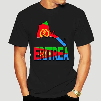 Vicces férfi póló újszerű tshirt nők Eritrea térkép Eritreai zászló Afrika póló 7247X