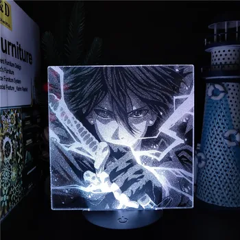 Az Anime a Naruto Uzumaki 3D-s Illúzió Lámpa Uchiha Sasuke Ábra Akril LED-es Éjszakai Fény, Színes, asztali Lámpa Hálószoba Decor Gyerekek Ajándék 0