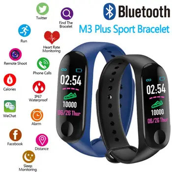 Új Bluetooth M3 Okos Karkötő Férfi Nő Fitness Karkötő Zenekar 3 Pulzusszám, Vérnyomás Óra Lány Nézi Smarwatch 2021