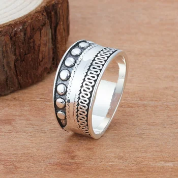 Retro Női Esküvői Gyűrű, Kreatív Személyiség Egyszerű Réz Gyűrű Nők Esküvői Ékszerek Évforduló Ajándék Támogatás Nagykereskedelmi