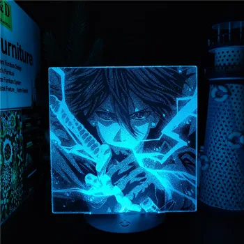 Az Anime a Naruto Uzumaki 3D-s Illúzió Lámpa Uchiha Sasuke Ábra Akril LED-es Éjszakai Fény, Színes, asztali Lámpa Hálószoba Decor Gyerekek Ajándék 3