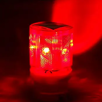 Napelemes LED Forgalom Villogó Figyelmeztető Fények Gyrophare Rendőrség Vibrálás Beacon Út Barikád Építés Jel Lámpa 4