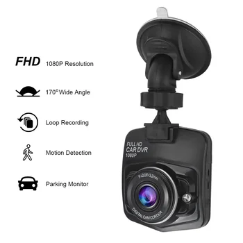 Rögzítő Hurok Felvétel Kamera Mini DVR Kamera G-érzékelő Este Dashcam Full HD 1080P Videó Bejegyző Videokamera 5