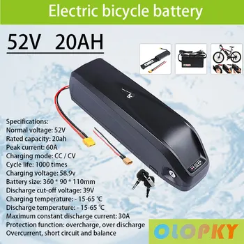 2021 52V Hailong Elektromos Kerékpár Akkumulátor 36V 48V 17Ah 20Ah Erős Kerékpár 18650 Sejtek Pack Lítium Akkumulátor