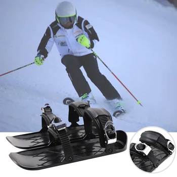 Mini Ski Korcsolya Snowfeet Csatolni Csizma Kötések Egy Kaptafára A Síelő Állítható Hordozható Síelés Cipő Snow-Board 0