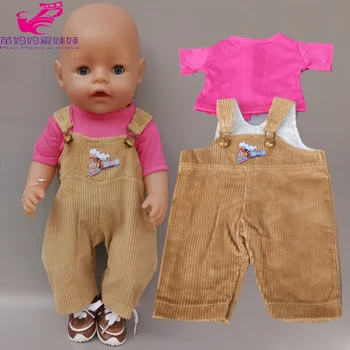 40cm Baba nadrág szíj általános ruhát bebe baba ruhákat 18 Inch Amerikai Generáció lány Baba ruhák 0