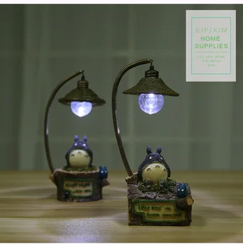 Aranyos Rajzfilm Totoro Lámpa Totoro Akciófigura Játékok Asztali Lámpa Led-Es Éjszakai Fény Olvasó Gyerekeknek, Születésnapi Ajándék Lakberendezés 1