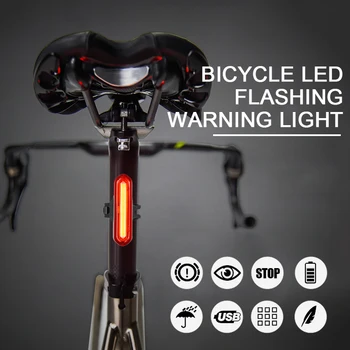 120 LM Újratölthető COB LED USB Mountain Bike hátsó Lámpa hátsó Lámpa MTB Biztonsági Figyelmeztetés, Hátsó Kerékpár Lámpa Bicikli Lámpa Kerékpár Lámpa 2
