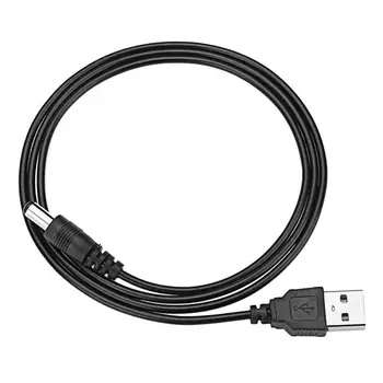 1M hálózati Kábel USB Port 5,5 x 2,1 mm 5V DC Hordó Jack Csatlakozó Vezeték Kábelek LED Lámpák Vagy Egyéb Eszközök USB Kábel 2
