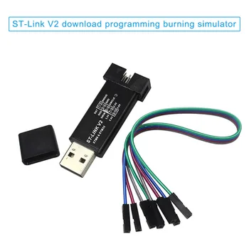 ST-Link V2 Számítógép Adapter Plug-in Szimulátor Letöltés Programozó Programozás Fedezni STM8 32 Új Érkezés Gyors Szállítás 2