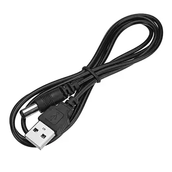 1M hálózati Kábel USB Port 5,5 x 2,1 mm 5V DC Hordó Jack Csatlakozó Vezeték Kábelek LED Lámpák Vagy Egyéb Eszközök USB Kábel 3