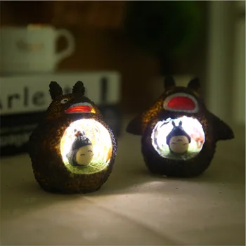 Aranyos Rajzfilm Totoro Lámpa Totoro Akciófigura Játékok Asztali Lámpa Led-Es Éjszakai Fény Olvasó Gyerekeknek, Születésnapi Ajándék Lakberendezés 4