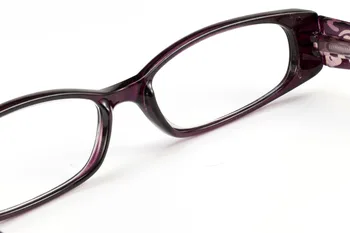 Lila Gyémánt Olvasó Szemüveg Nők Kényelmes Ultra Könnyű Dioptria Presbyopic Szemüveg +1.0+1.25+1.5+1.75+2.0+2.25+2.5+3.25+3.0+3.25 4