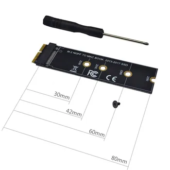 M. 2 NVME SSD Átalakítani Adapter Kártya MacBook Air Pro Retina 2013-2017 NVME/AHCI SSD Korszerűsített Készlet A1465 A1466 A1398 A1502 4