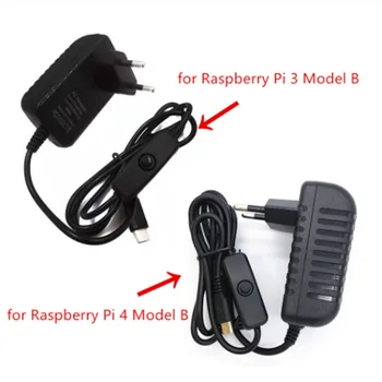 Raspberry Pi 4 Modell B 5V/3A hálózati Adapter USB-C-Típusú Töltő Tápegység áramforrás Egység Kapcsolási Csatlakozó A Raspberry Pi 3 4