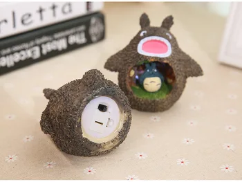 Aranyos Rajzfilm Totoro Lámpa Totoro Akciófigura Játékok Asztali Lámpa Led-Es Éjszakai Fény Olvasó Gyerekeknek, Születésnapi Ajándék Lakberendezés 5